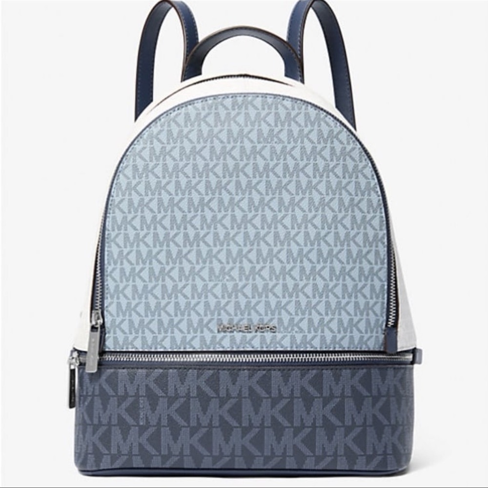 MICHAEL KORS Rhea Md Zip Color-Block Signature Logo Backpack
ADMIRL MULTI
NWT